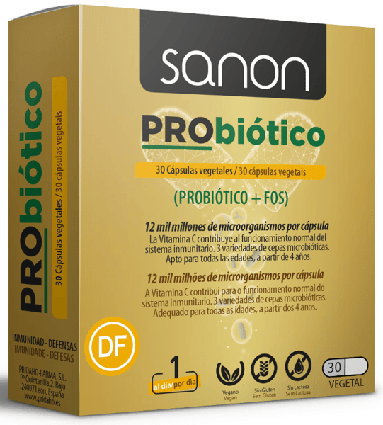 Sanon Probiótico 30 Cápsulas Vegetales