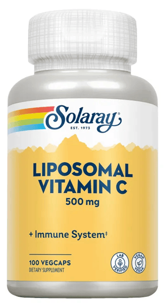 Solaray Liposomal Vitamina C 500 mg 100 Cápsulas Vegetales