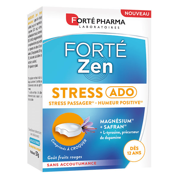 FortéZen Stress Ado Magnésium Safran 20 comprimés à croquer 3