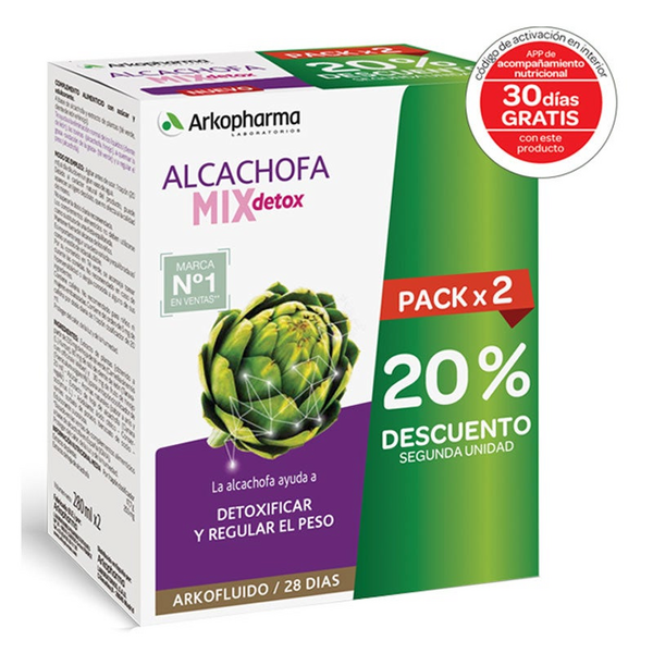 Arkofluido Alcachofa Mix Detox Bio Duplo 2x280ml