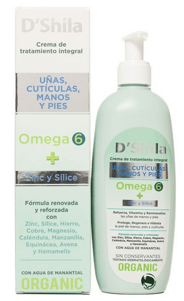Shila Crema Manos, Uñas, Cutículas Y Pies Omega 6 D'250 Ml