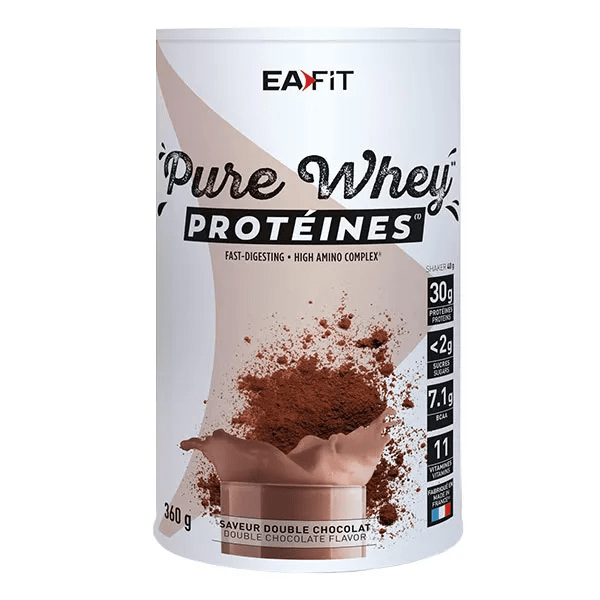 Protéine Whey Croissance Musculaire Double Chocolat Poudre 360g 3