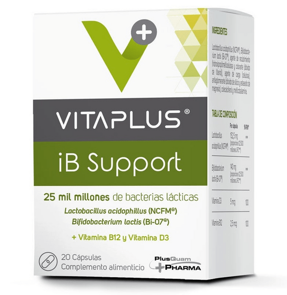 Plusquam Pharma Vitaplus Ib Support 20 Cápsulas
