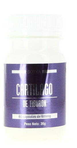 Sotya Cartílago de Tiburón 600 mg 60 Cápsulas