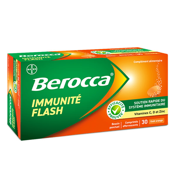 Immunité Flash Vitamine D et C Zinc Fer 30 comprimés effervescents 4