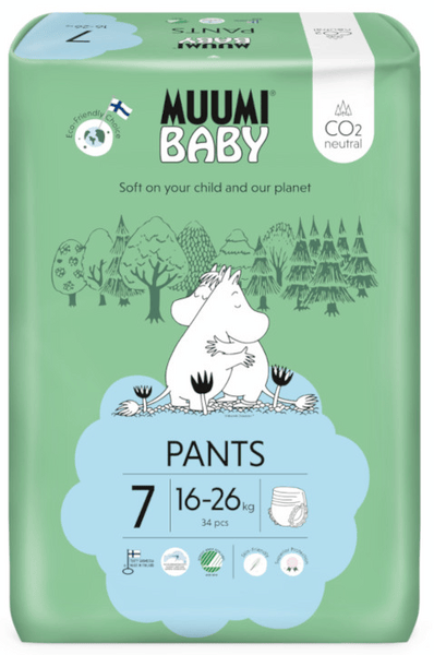 Moomin Baby Braga Pañales Talla 7 (16-26kg) 34 uds