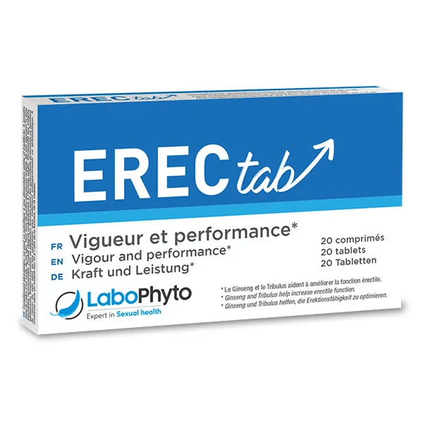 ERECTAB - stimulant sexuel rapide - 20 comprimés