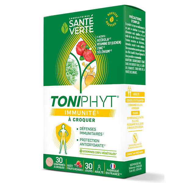 TONIPHYT IMMUNITE vitamines à croquer  30 comprimés