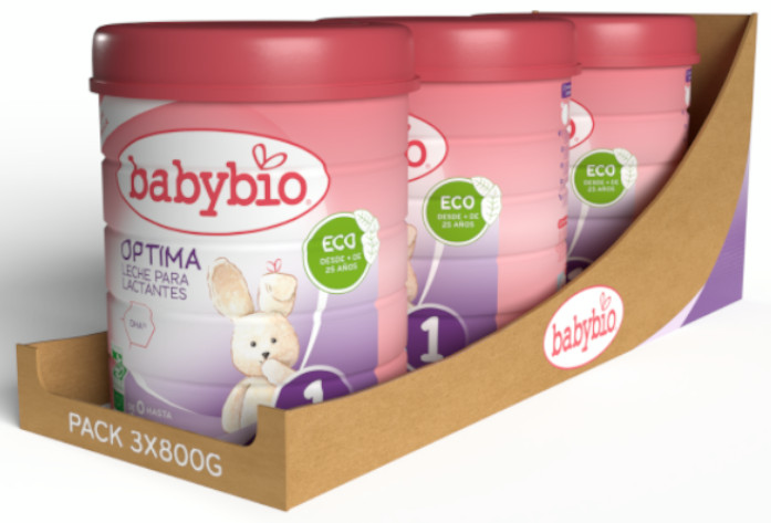 Babybio Optima 1 Leche De Vaca Para Lactantes 3x800 Gr