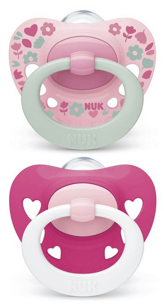 Nuk Classic Signature Chupete Silicona 18-36m Rosa 2 uds