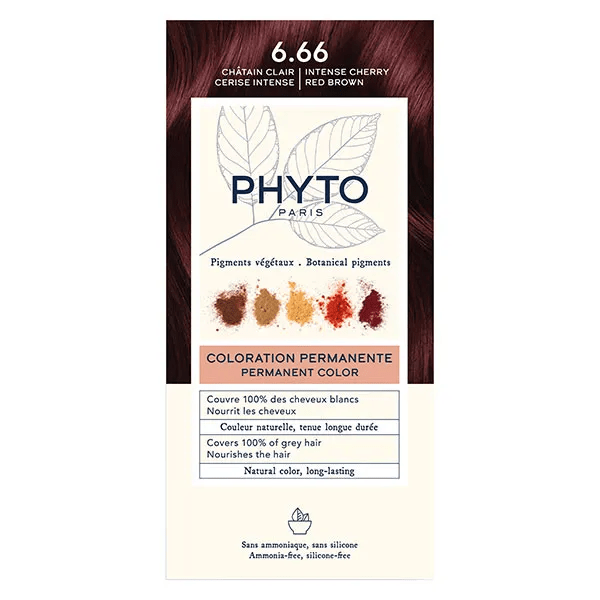 Coloration 6.66 Chatain Clair Cerise Intense - Kit Coloration Permanente 2