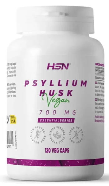 HSN Psyllium Husk 700Mg 120 Cápsulas Vegetales