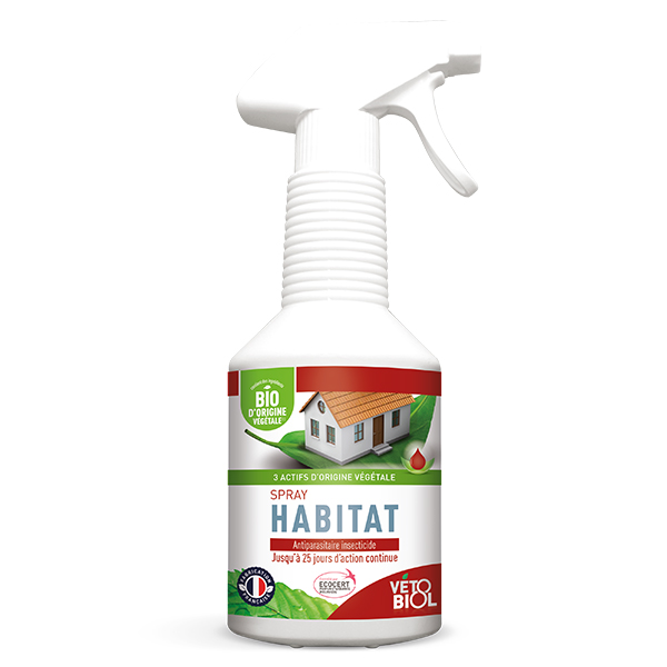 Comparer les prix de Vétobiol Antiparasitaire Lotion Insecticide Habitat Bio 500ml