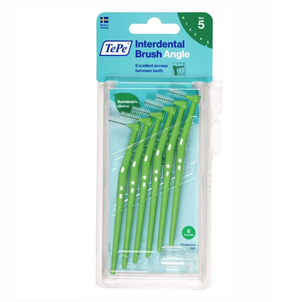 Brossettes Interdentaires Angle Vert 0.8 mm 6 brossettes 3