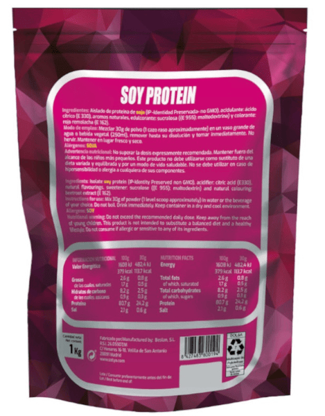 Sotya Proteína 90% Fresa 1Kg