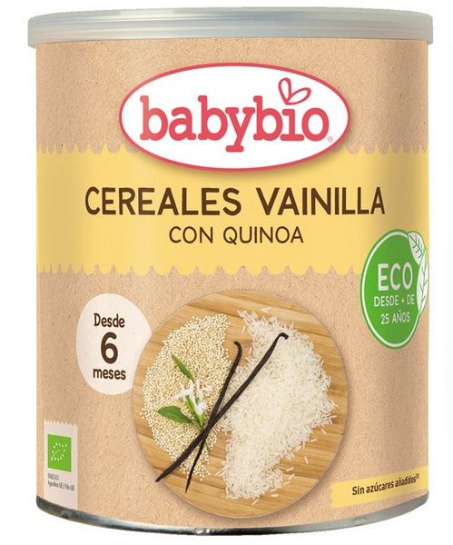 BabyBio Cereales Vainilla Con Quinoa +6m 220gr