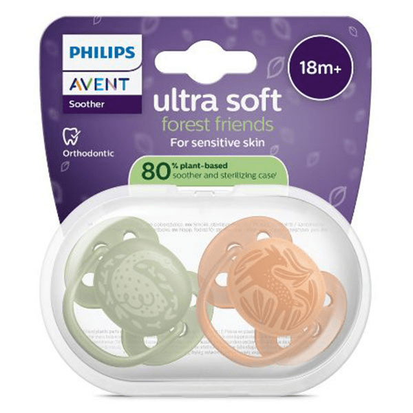 Ultra Soft jour 18M+ Imprimé Nature x2, sans BPA 2