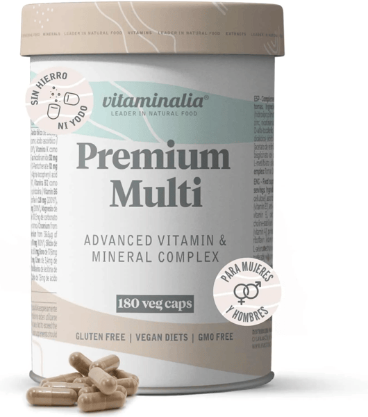 Vitaminalia Multivitamínico Premium (Sin Hierro Ni Yodo) - 180 Veg Caps