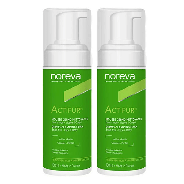 Noreva Actipur Mousse Dermo Nettoyante 150 ml - Duo