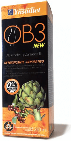 En Oferta Ynsadiet Ob3 Jarabe Depurativo 0% Azúcares Añadidos 250 Ml