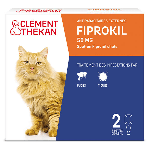 Meilleurs prix pour Clément Thékan Anti-Puces Chat et Anti-Tiques, 2 pipettes
