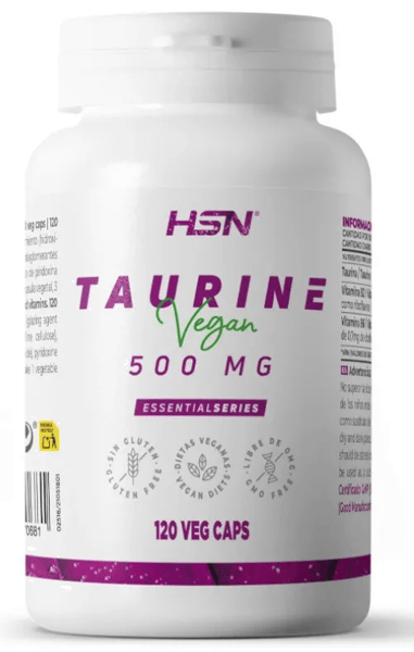 HSN L-Taurina 500mg 120 Cápsulas Vegetales