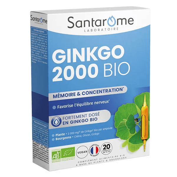 - Gingko Bio 2000 - Renforce la mémoire - 20 ampoules 2