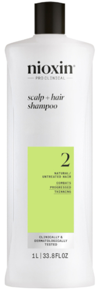 Nioxin 2 Champú Cabello Natural Debilitamiento Avanzado 1000 Ml