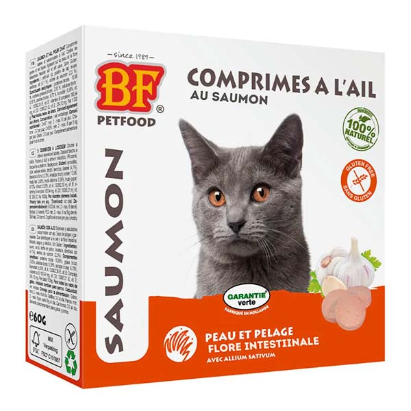 BF Petfood comprimés répulsifs au Saumon, 100 comprimés