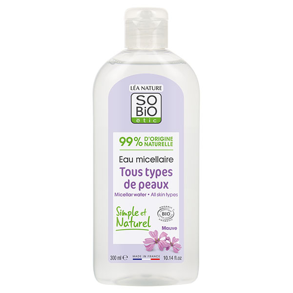 Léa Nature So Bio Étic Eau micellaire tous types de peaux Mauve bio 300ml