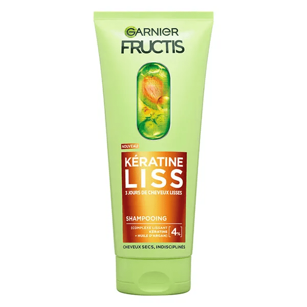 Fructis Kératine Liss Shampooing enrichie en kératine végétale 200ml 2