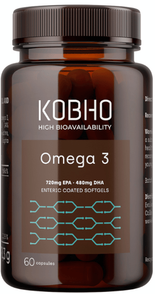 Kobho Labs Omega 3 + Vitamina E 60 Cápsulas