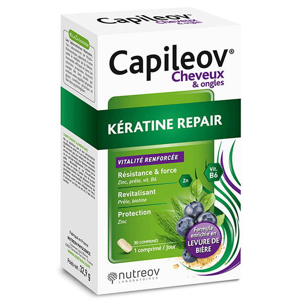 Capileov Keratine Repair - Boite 30 comprimés 2