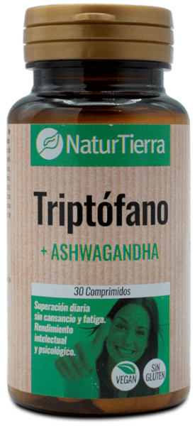 NaturTierra Triptófano + Ashwagandha 30 Comprimidos