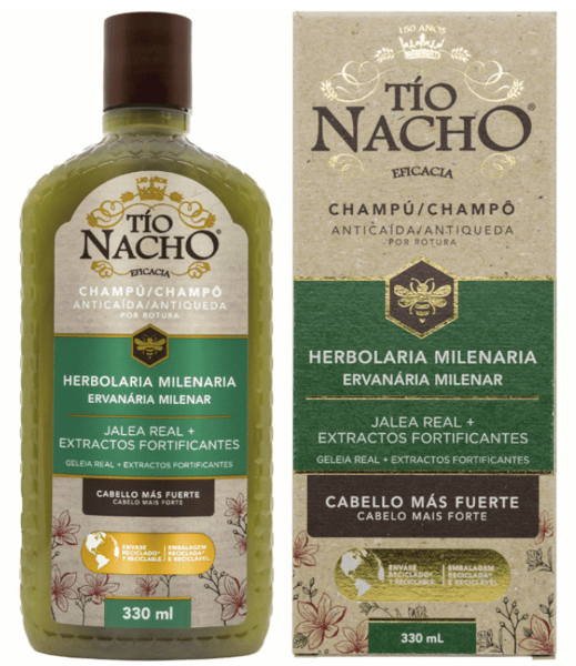 Tío Nacho Herbolaria Milenaria Champú Anticaída 330 ml