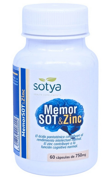 Sotya Memorsot &Amp; Zinc 60 Cápsulas