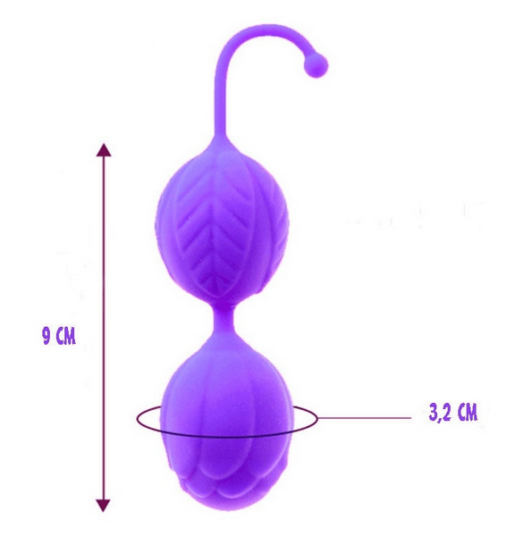 Love Bolas Chinas 100% Silicona Moradas Nezend