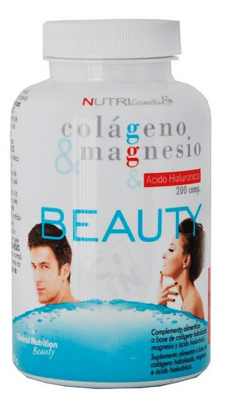 Nutricosmética Colágeno + Magnesio + Ácido Hialurónico 200 Comprimidos