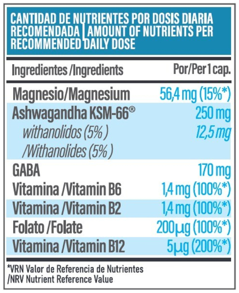 Hypertrophy Nutrition Ashwagandha KSM-66 60 Cápsulas