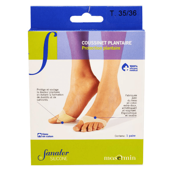 Silicone Coussinet Plantaire Taille 35-36 1 paire 2