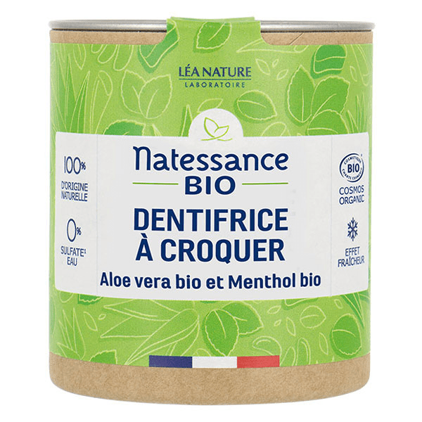 Naturel Dentrifice à Croquer Aloe Vera et Menthol Bio 80 comprimés 4