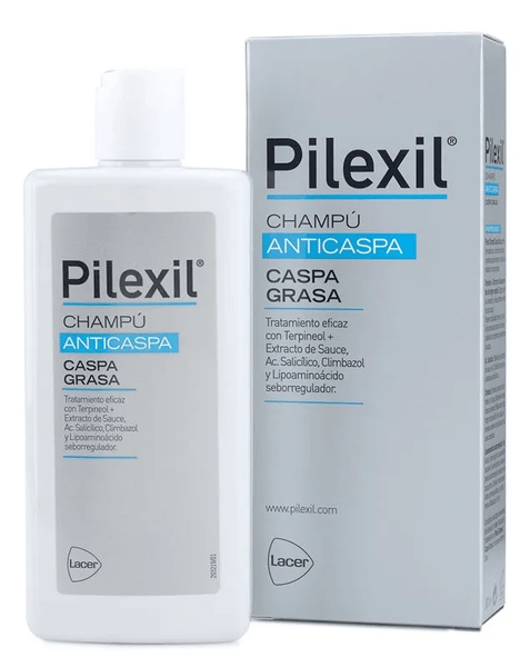 Pilexil 3 X Champú Anticaspa - Caspa Grasa 300 Ml - Imagen 4