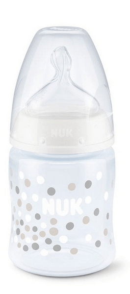Nuk FC+ PP Biberón 0-6m Silicona Talla M 150 ml Confetti Blanco 1 ud