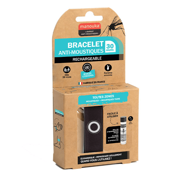 Bracelet Anti-moustiques Adulte - coloris noir 2