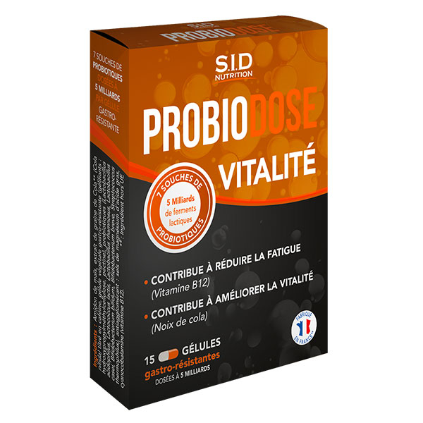 - Probiotiques - Probiodose Vitalité 15 gélules