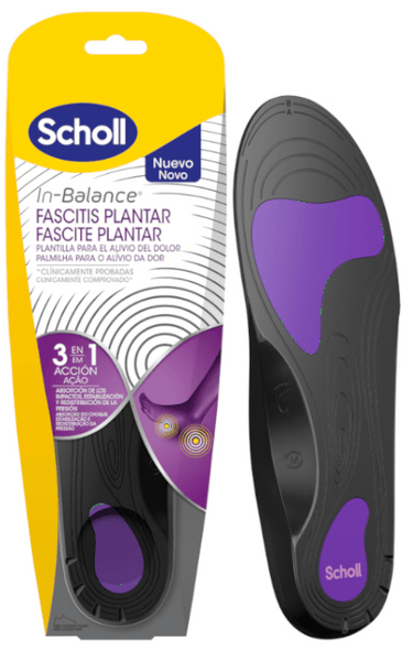 Scholl Plantillas In-Balance Anti-Dolor Fascitis Plantar 1 Par (Talla 42,5-45)