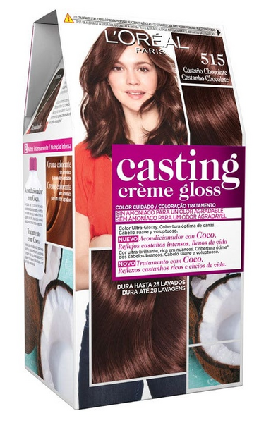 L'Oréal Casting Crème Gloss Tinte Nº 515 Castaño Chocolate