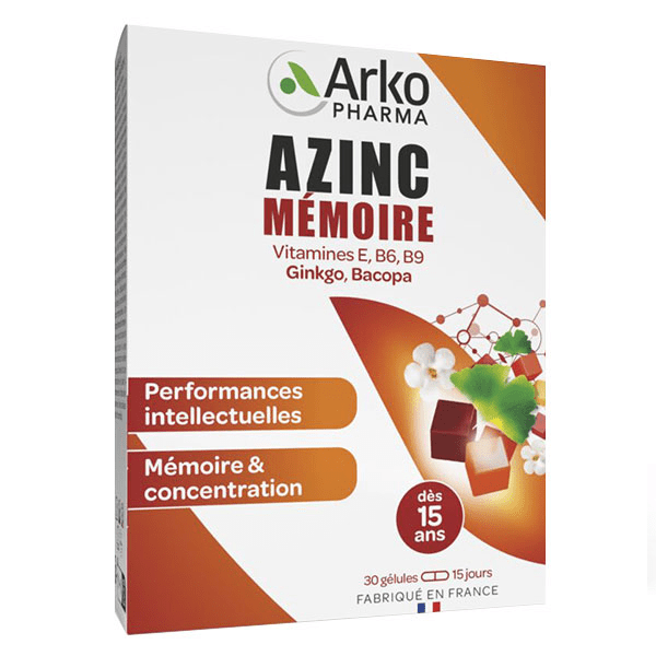 Azinc Mémoire 30 gélules 5
