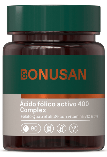 Bonusan 5 X Ácido Fólico Activo Plus 90 Comprimidos De 400Μg - Imagen 3