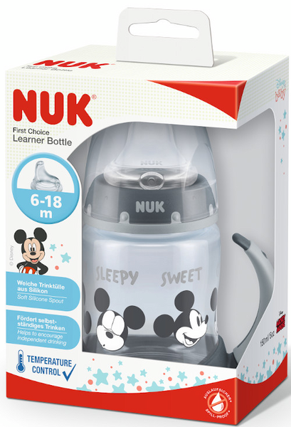 Nuk Biberón Entrena First Choice De Silicona Mickey Mouse 6-18m 150 Ml